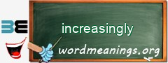 WordMeaning blackboard for increasingly